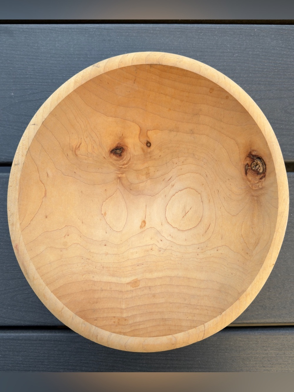 The Bowl Mill Granville Vermont Wooden 10" Size Natural Finish 2007 Bread Dough